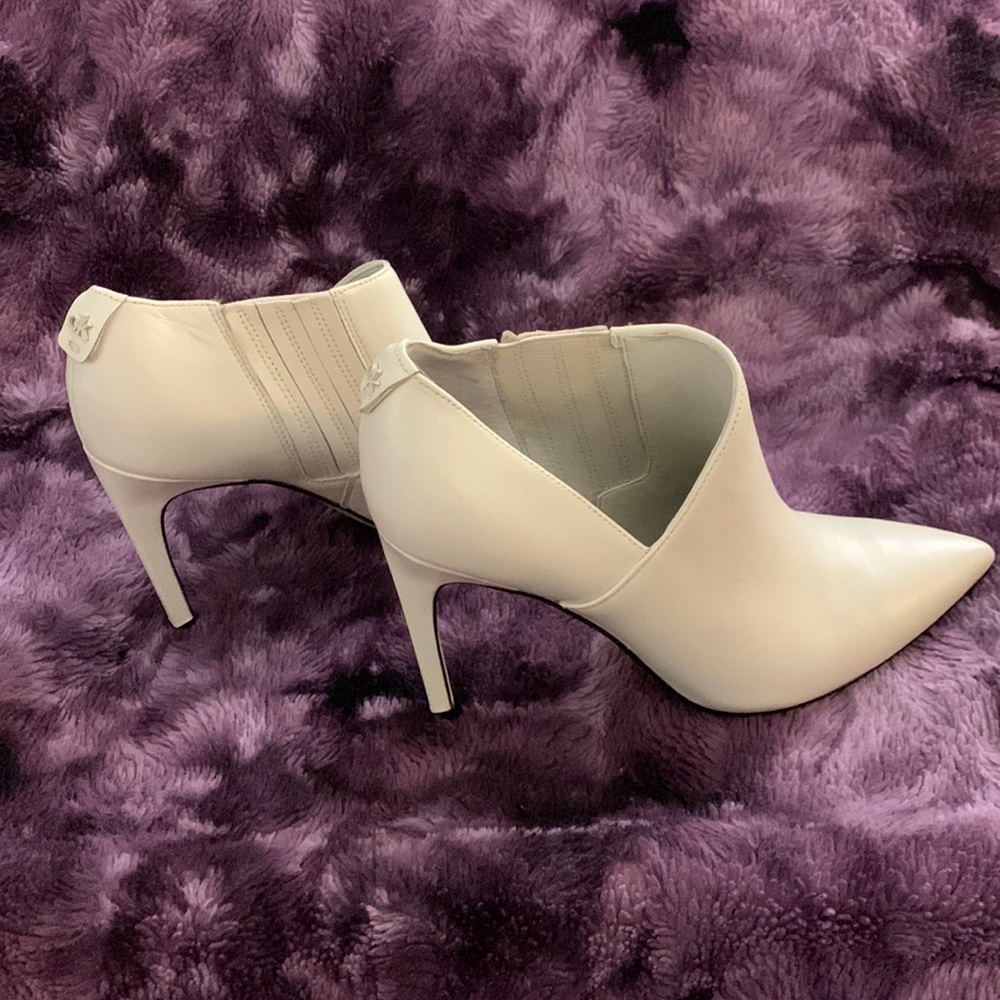 Calvin Klein - White Booties - Size 7.5 - WORN ONCE!